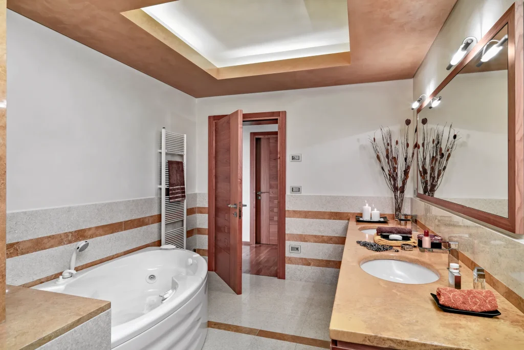 interiors of the modern bathroom
