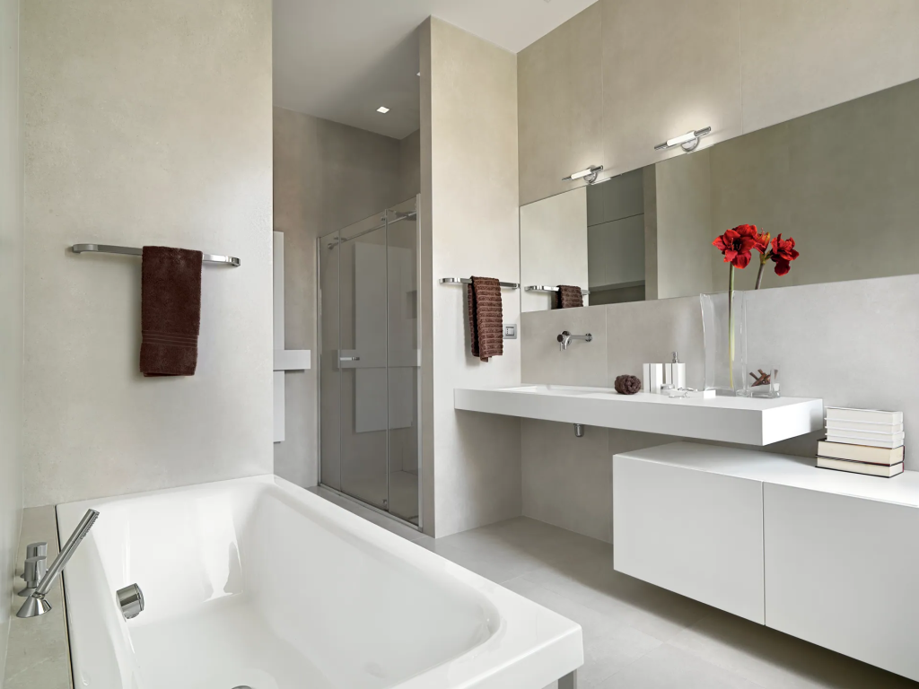 interior of modern bathroom