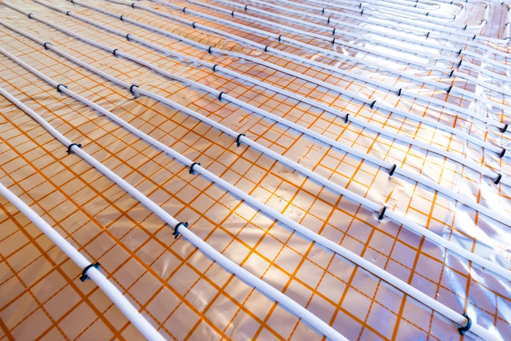 new house of King's Lynn with underfloor heating system