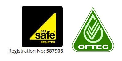 gas safe and OFTEC logo