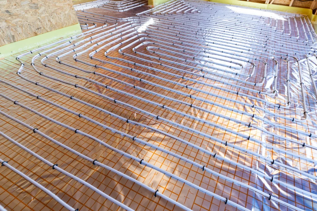 underfloor heating system installed in house of King's Lynn